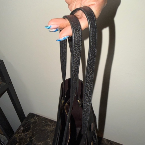 Coach Custom Black Tote Bag with Patches - Picture 8 of 10